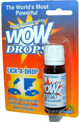 Wow Drops, 0.338 fl oz (10 ml) by Wow, 健康，感冒流感和病毒，喉嚨護理噴霧，咳嗽滴 HK 香港