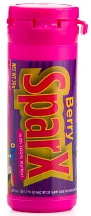 SparX Candy, with 100% Xylitol, Berry, 30 g by Xlear, 洗澡，美容，口腔牙科護理，木糖醇口香糖，食品，小吃，糖果 HK 香港
