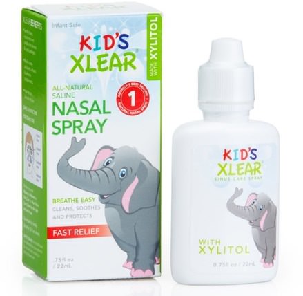 Kids Xlear, Saline Nasal Spray.75 fl oz (22 ml) by Xlear, 健康，鼻腔健康，鼻腔噴霧劑，兒童健康，嬰兒及兒童產品 HK 香港