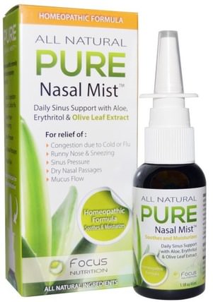 Pure Nasal Mist, 1.5 fl oz (45 ml) by Xyloburst, 補充劑，順勢療法咳嗽感冒和流感，健康，鼻腔健康，鼻腔噴霧劑 HK 香港