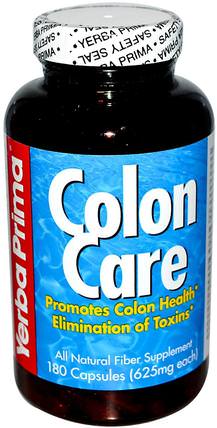 Colon Care, 625 mg, 180 Capsules by Yerba Prima, 健康，排毒，結腸清洗 HK 香港