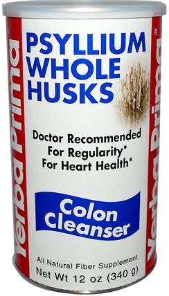 Psyllium Whole Husks, Colon Cleanser, 12 oz (340 g) by Yerba Prima, 補品，洋車前子殼，車前子殼整個 HK 香港