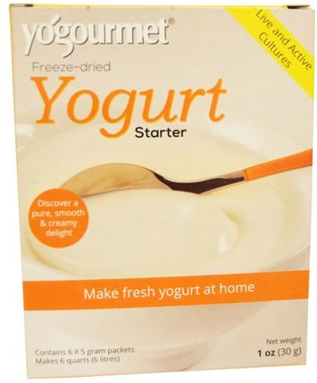 Freeze-Dried Yogurt Starter, 1 oz (30 g) by Yogourmet, 健康 HK 香港