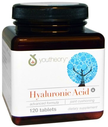 Hyaluronic Acid Advanced Formula, 120 Tablets by Youtheory, 健康，女性，抗衰老，透明質酸 HK 香港