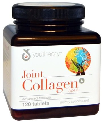 Joint Collagen, Type 2, 120 Tablets by Youtheory, 健康，骨骼，骨質疏鬆症，關節健康，II型膠原蛋白 HK 香港