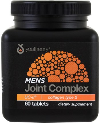 Mens Joint Complex, UC-II, 60 Tablets by Youtheory, 健康，骨骼，骨質疏鬆症，膠原蛋白，補充劑 HK 香港