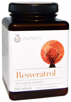 Resveratrol, 290 Tablets by Youtheory, 補充劑，白藜蘆醇 HK 香港