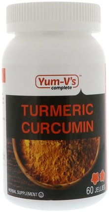 Turmeric Curcumin, 60 Jellies by Yum-Vs, 補充劑，抗氧化劑，薑黃素c3複合物 HK 香港