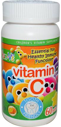 Vitamin C, Yummy Orange Flavor, 60 Jellies by Yum-Vs, 維生素，維生素C，維生素C gummies，兒童健康，兒童gummies HK 香港