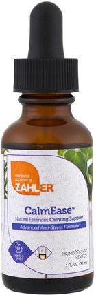 CalmEase, Natural Essences Calming Support, 1 fl oz (30 ml) by Zahler, 補品，順勢療法 HK 香港