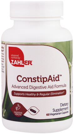 ConstipAid, Advanced Digestive Aid Formula, 60 Vegetarian Capsules by Zahler, 補品，酶，健康 HK 香港