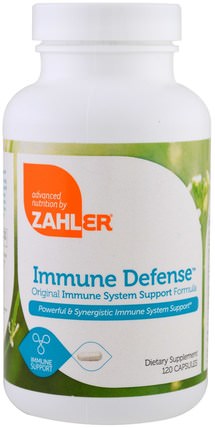 Immune Defense, Original Immune System Support Formula, 120 Capsules by Zahler, 維生素，補品 HK 香港
