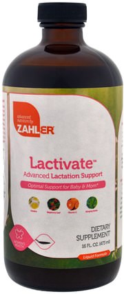 Lactivate, Advanced Lactation Support, 16 fl oz (473 ml) by Zahler, 兒童健康，嬰兒餵養 HK 香港