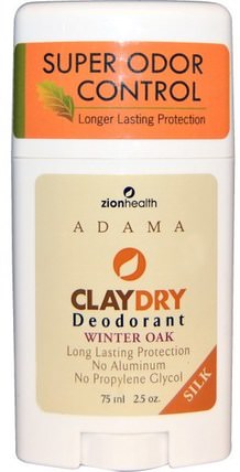 Clay Dry Deodorant, Winter Oak, 2.5 oz (75 ml) by Zion Health, 洗澡，美容，除臭劑 HK 香港