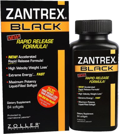 Zantrex Black, 84 Softgels by Zoller Laboratories, 減肥，飲食，健康，能量 HK 香港