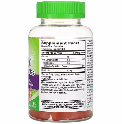 21st Century, Vita Joy Melatonin Gummies, Extra Strength, Strawberry, 5 mg, 60 Gummies
