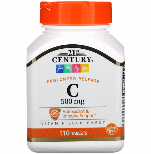 21st Century, Vitamin C, Prolonged Release, 500 mg, 110 Tablets Review 21st Century, Vitamin C, Prolonged Release, 500 mg, 110 Tablets Review
