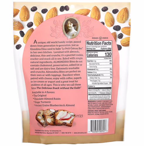 Almondina, Almond Bites, The Original, 5 oz (142 g) Almondina, Almond Bites, The Original, 5 oz (142 g)