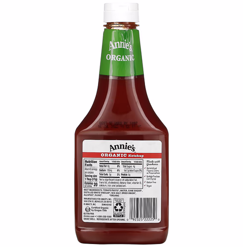 番茄醬, 醋: Annie's Naturals, Organic, Ketchup, 24 oz (680 g)