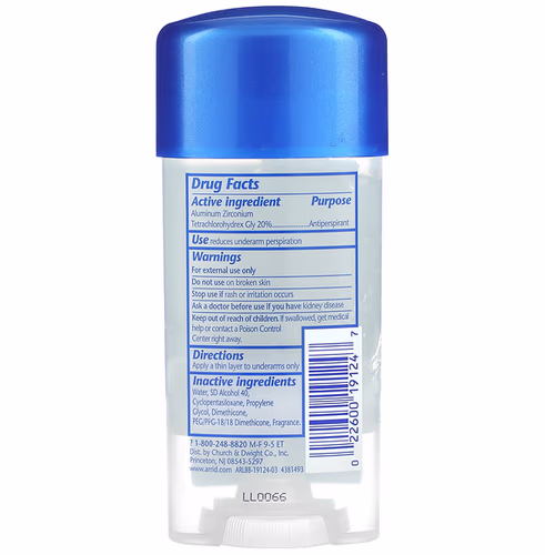 Arrid, Extra Extra Dry XX, Clear Gel Antiperspirant Deodorant, Cool Shower, 2.6 oz (73 g)