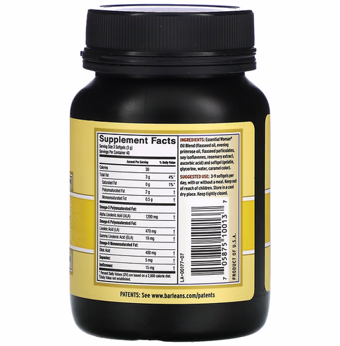 Barlean's, Essential Woman Supplement, 120 Softgels Barlean's, Essential Woman Supplement, 120 Softgels