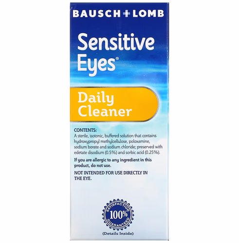 Bausch + Lomb, Sensitive Eyes, Daily Cleaner, 1 fl oz (30 ml)