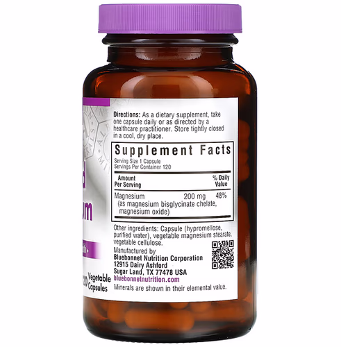 Bluebonnet Nutrition, Buffered Chelated Magnesium, 120 Vegetable Capsules