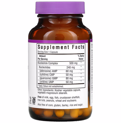 Bluebonnet Nutrition, Nucleotide Complex, RNA / DNA, 60 Vegetable Capsules Bluebonnet Nutrition, Nucleotide Complex, RNA / DNA, 60 Vegetable Capsules