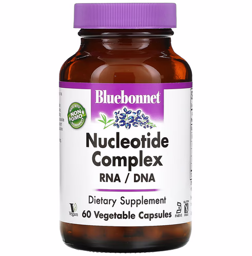 Bluebonnet Nutrition 核苷酸複合物,RNA / DNA,60 粒植物膠囊 Bluebonnet Nutrition 核苷酸複合物,RNA / DNA,60 粒植物膠囊