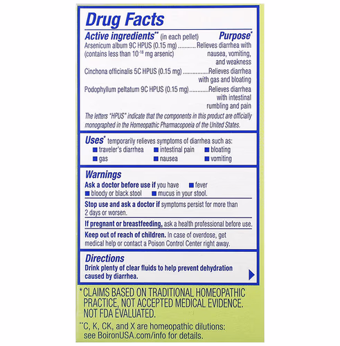 Boiron, Diaralia On The Go, 2 Portable Tubes, Approx. 80 Pellets Each Boiron, Diaralia On The Go, 2 Portable Tubes, Approx. 80 Pellets Each