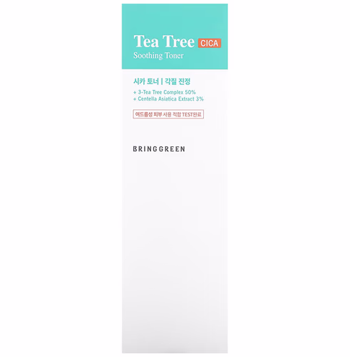 Bringgreen, Tea Tree CICA Soothing Toner, 8.45 fl oz (250 ml) Bringgreen, Tea Tree CICA Soothing Toner, 8.45 fl oz (250 ml)