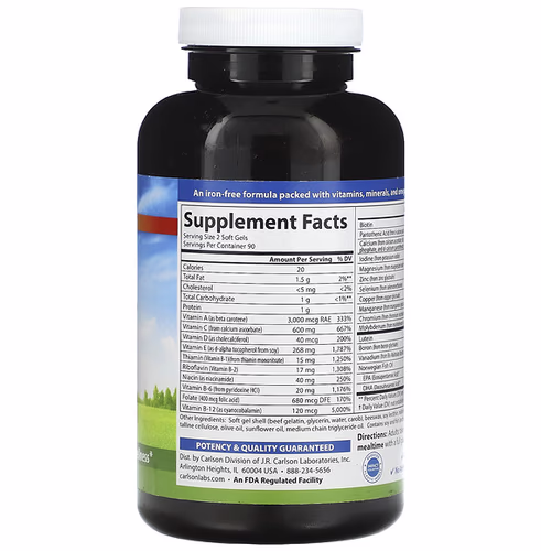 Carlson, Super 2 Daily, Multi + Omega-3s + D3, 180 Soft Gels Carlson, Super 2 Daily, Multi + Omega-3s + D3, 180 Soft Gels