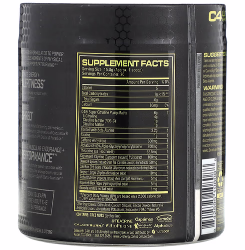 Cellucor, C4 Ultimate Shred, Pre-Workout, Lemon Italian Ice, 11.1 oz (316 g) Cellucor, C4 Ultimate Shred, Pre-Workout, Lemon Italian Ice, 11.1 oz (316 g)