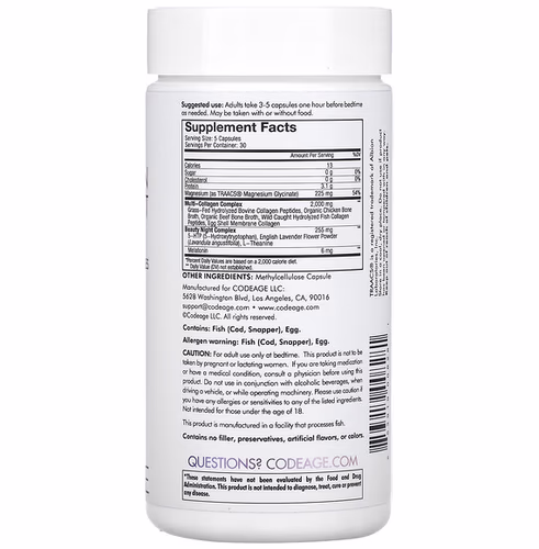 Codeage, Dreams, Multi Collagen Beauty Night, 150 Capsules Codeage, Dreams, Multi Collagen Beauty Night, 150 Capsules