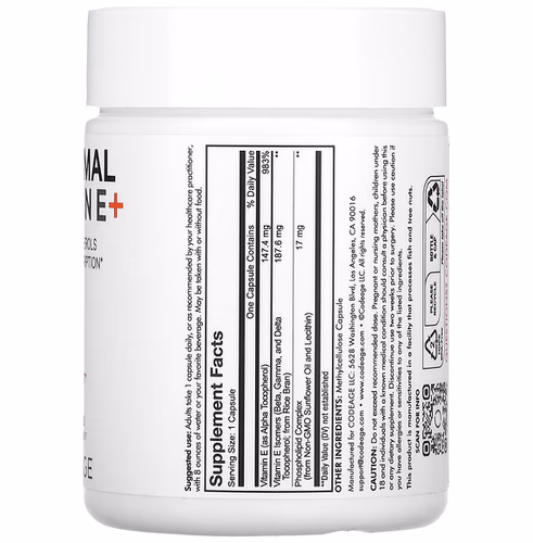 Codeage, Liposomal Vitamin E+, Mixed Tocopherols, 90 Capsules