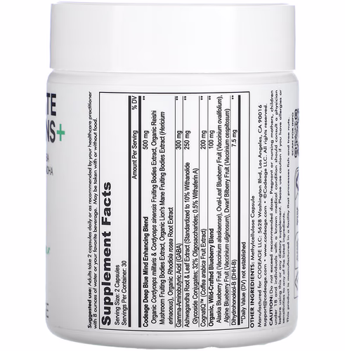 Codeage, Meditate Vitamins+, 60 Capsules Codeage, Meditate Vitamins+, 60 Capsules