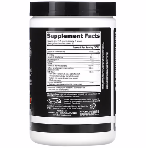 Controlled Labs, White Flood Plus, Preworkout, Juicy Watermelon, 15.17 oz (430 g) Controlled Labs, White Flood Plus, Preworkout, Juicy Watermelon, 15.17 oz (430 g)