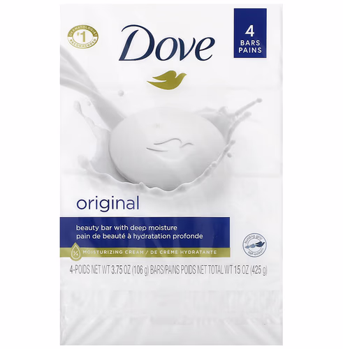 Dove, Beauty Bar Soap with Deep Moisture, Original, 4 Bars, 3.75 oz (106 g) Each Dove, Beauty Bar Soap with Deep Moisture, Original, 4 Bars, 3.75 oz (106 g) Each