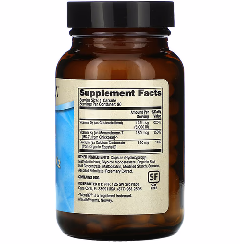 Dr. Mercola, Calcium with Vitamins D3 & K2, 90 Capsules
