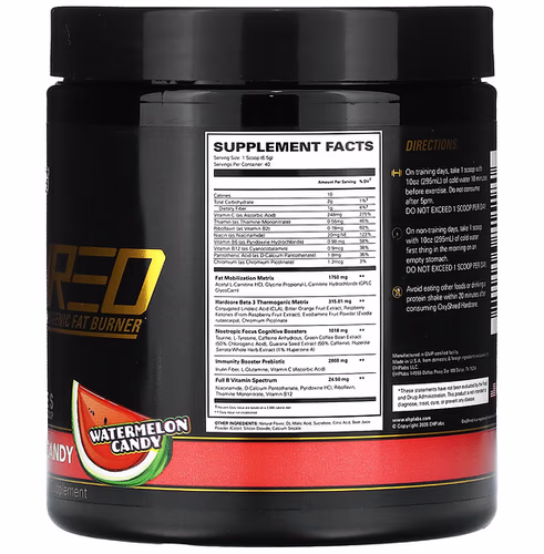 EHPlabs, Oxyshred Hardcore, Thermogenic Fat Burner, Watermelon Candy, 9.2 oz (260 g) EHPlabs, Oxyshred Hardcore, Thermogenic Fat Burner, Watermelon Candy, 9.2 oz (260 g)
