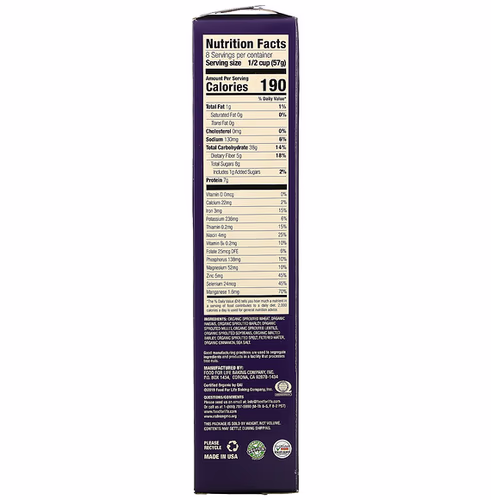 Food For Life, Ezekiel 4:9, Sprouted Crunchy Cereal, Cinnamon Raisin, 16 oz (454 g) Food For Life, Ezekiel 4:9, Sprouted Crunchy Cereal, Cinnamon Raisin, 16 oz (454 g)