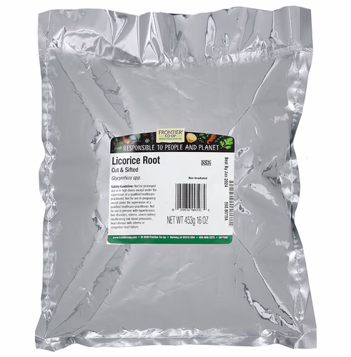 Frontier Co-op, Licorice Root Cut & Sifted, 16 oz (453 g) Frontier Co-op, Licorice Root Cut & Sifted, 16 oz (453 g)