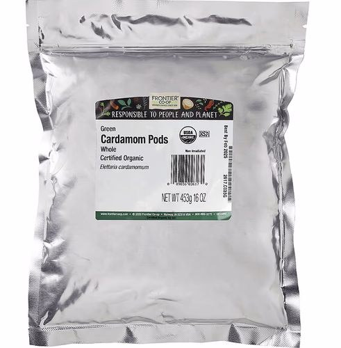 Frontier Co-op, Whole Cardamom Pods, 16 oz (453 g) Frontier Co-op, Whole Cardamom Pods, 16 oz (453 g)
