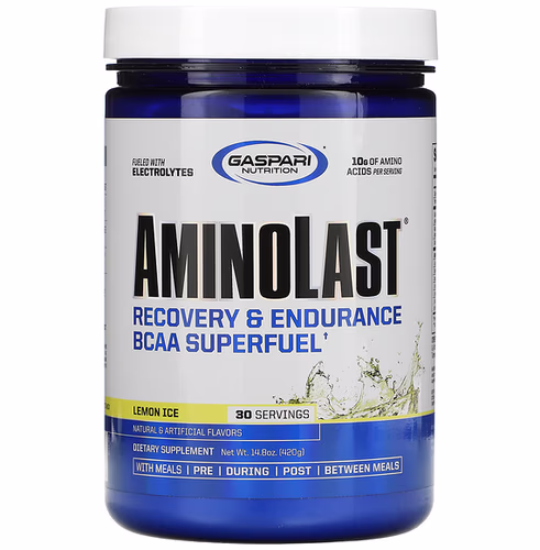 Gaspari Nutrition, Aminolast, Recovery & Endurance BCAA Superfuel, Lemon Ice, 14.8 oz (420 g) Review
