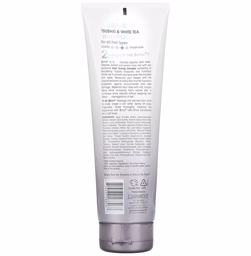 Giovanni, Ultra Shine Shampoo, For All Hair Types, Tsubaki + White Tea, 8.5 fl oz (250 ml)