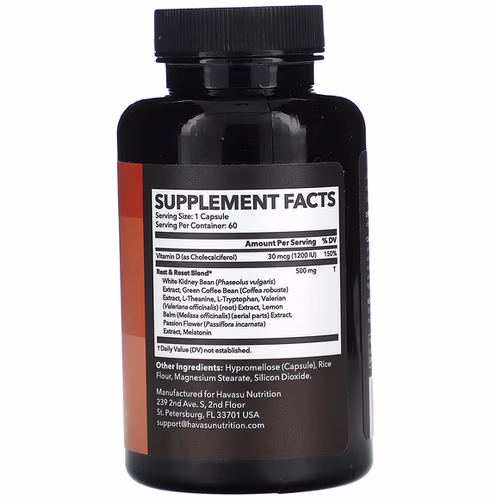 Havasu Nutrition, Night Time Fat Burner + Melatonin, 60 Capsules Havasu Nutrition, Night Time Fat Burner + Melatonin, 60 Capsules