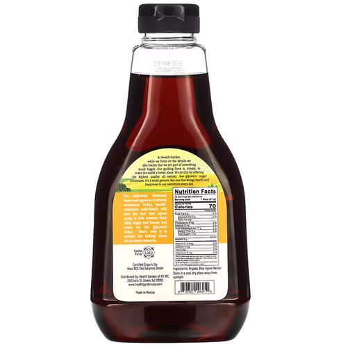 Health Garden, Organic Raw Agave, Low Glycemic Sweetener, 23.28 oz (660 g) Health Garden, Organic Raw Agave, Low Glycemic Sweetener, 23.28 oz (660 g)