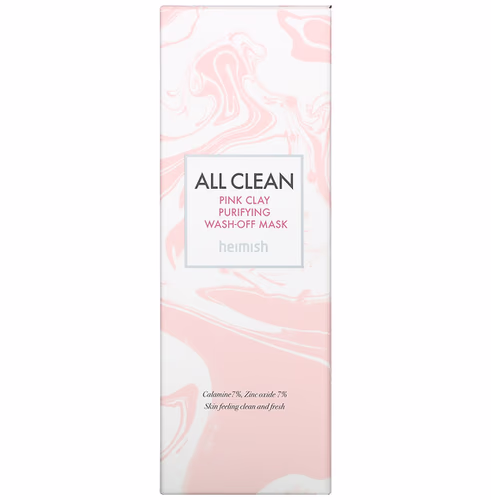 Heimish, All Clean, Pink Clay Purifying Wash-Off Mask, 5.29 oz (150 g) Heimish, All Clean, Pink Clay Purifying Wash-Off Mask, 5.29 oz (150 g)