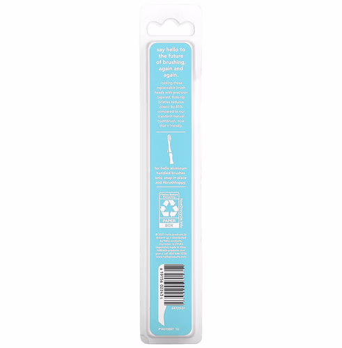 Hello, Replaceable Brush Heads, Soft, 2 Pack Hello, Replaceable Brush Heads, Soft, 2 Pack