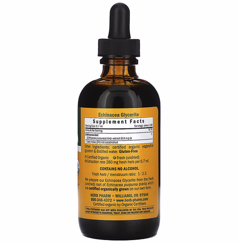 Herb Pharm, Echinacea, Alcohol-Free, 4 fl oz (120 ml) Herb Pharm, Echinacea, Alcohol-Free, 4 fl oz (120 ml)